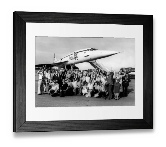 Framed Print : Pictured are some of the 60 Evening Chronicle readers who won a free flight Framed Print : Pictured are some of the 60 Evening Chronicle readers who won a free flight