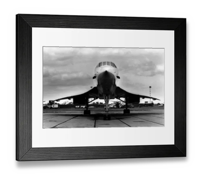 Framed Print : British Airways Concorde airliner / aircraft visits Newcastle Airport Framed Print : British Airways Concorde airliner / aircraft visits Newcastle Airport