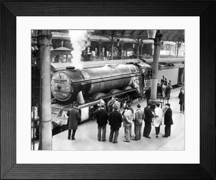 Framed Print : Young train spotter were able to take a look at railway history on 23rd February 1965 Framed Print : Young train spotter were able to take a look at railway history on 23rd February 1965