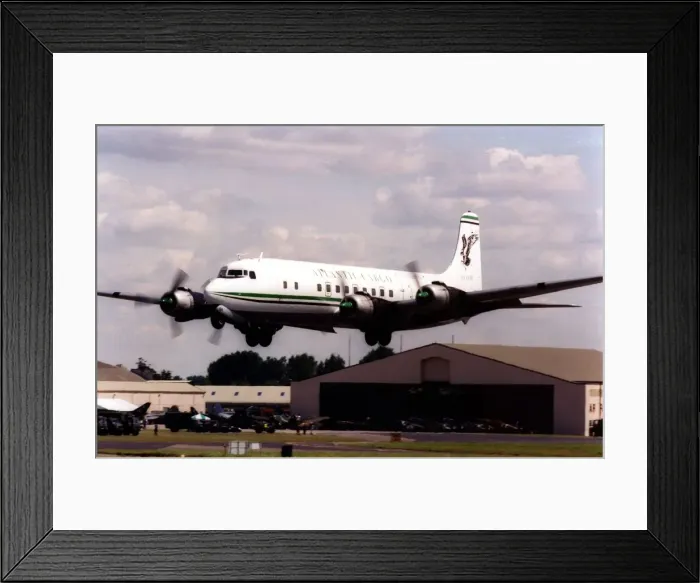 Framed Print : Douglas DC4 Skymaster aircraft operated by Atlantic Cargo