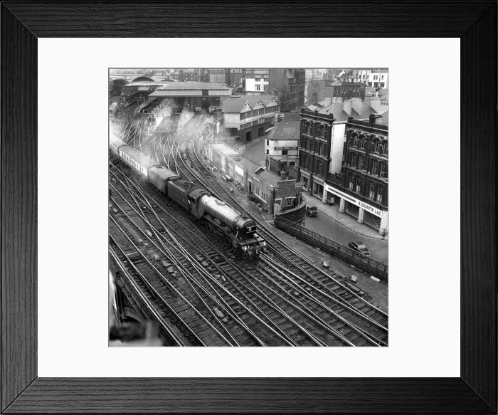 Framed Print : One the 1st May 1968 the Flying Scotsman thundered into the Central Station Framed Print : One the 1st May 1968 the Flying Scotsman thundered into the Central Station