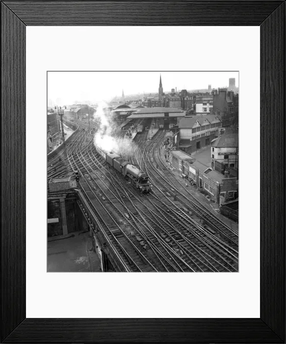 Framed Print : One the 1st May 1968 the Flying Scotsman thundered into the Central Station