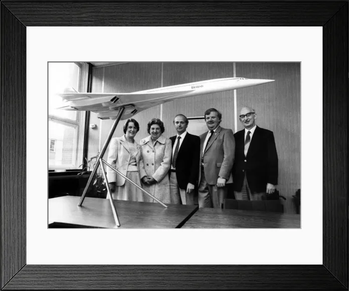 Framed Print : Winners of the Evening Chronicle competition to win a flight on Concorde in August 1984 Framed Print : Winners of the Evening Chronicle competition to win a flight on Concorde in August 1984