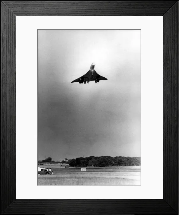 Framed Print : British Airways Concorde aircraft  /  airliner visits Newcastle Airport
