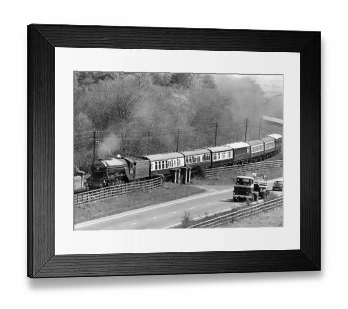 Framed Print : The Flying Scotsman near Greenhead on 14th March 1982 Framed Print : The Flying Scotsman near Greenhead on 14th March 1982