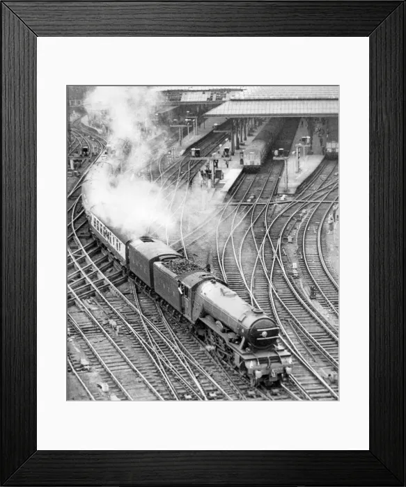 Framed Print : One the 1st May 1968 the Flying Scotsman thundered into the Central Station Framed Print : One the 1st May 1968 the Flying Scotsman thundered into the Central Station