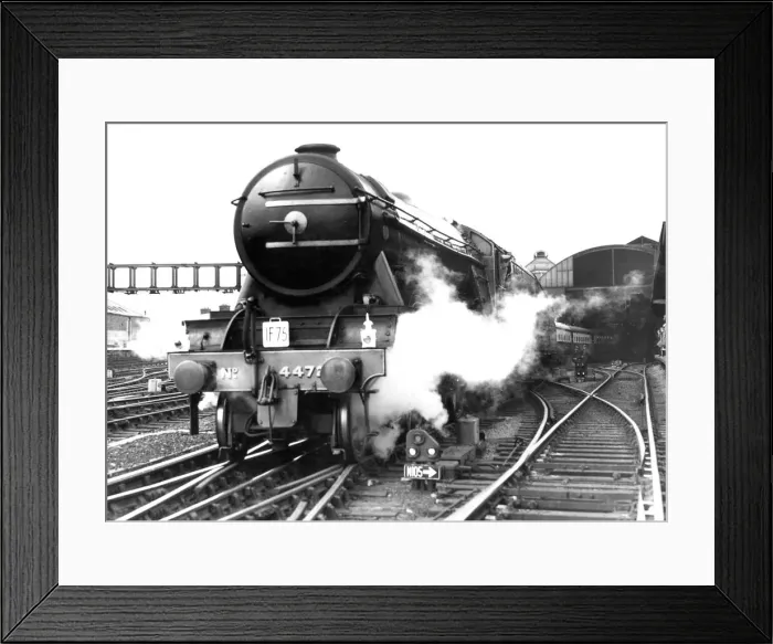 Framed Print : Engine No. 4472 The Flying Scotsman at Newcastle Central Station on 8th May 1964 Framed Print : Engine No. 4472 The Flying Scotsman at Newcastle Central Station on 8th May 1964