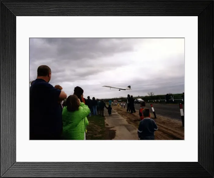 Framed Print : British Airways Concorde aircraft / airliner G-BOAF visits Newcastle Airport in April Framed Print : British Airways Concorde aircraft / airliner G-BOAF visits Newcastle Airport in April