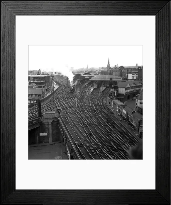 Framed Print : One the 1st May 1968 the Flying Scotsman thundered into the Central Station Framed Print : One the 1st May 1968 the Flying Scotsman thundered into the Central Station