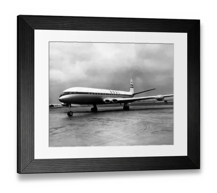 Framed Print : The De Havilland Comet 3 airliner of the B. O. A. C. airline