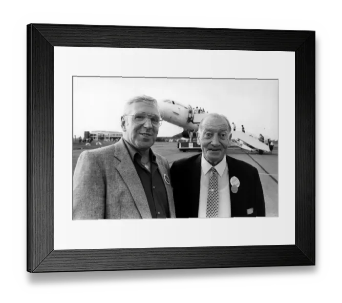 Framed Print : Winners of the Evening Chronicle competition to win a flight on Concorde in August 1984