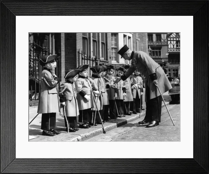 Framed Print : Children - Fancy Dress: This squad of toddlers have lots to learn about soldiering Framed Print : Children - Fancy Dress: This squad of toddlers have lots to learn about soldiering