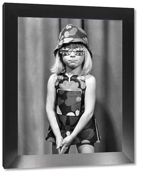 Clothing: Children: 4 year old Gabrielle Salter pictured at the Press showing of child