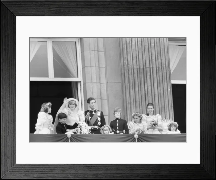 Framed Print : Wedding day of Prince Charles & Lady Diana Spencer, 29th July 1981 Framed Print : Wedding day of Prince Charles & Lady Diana Spencer, 29th July 1981