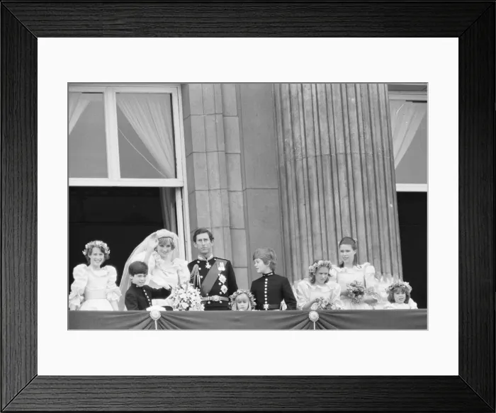 Framed Print : Wedding day of Prince Charles & Lady Diana Spencer, 29th July 1981 Framed Print : Wedding day of Prince Charles & Lady Diana Spencer, 29th July 1981