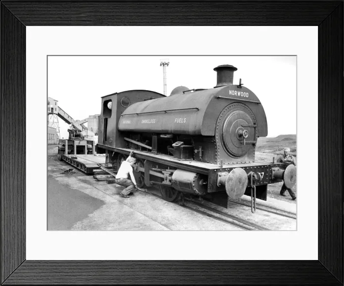 Framed Print : This little 040 tank engine has arrived to double the steam power at the Bowes Railway