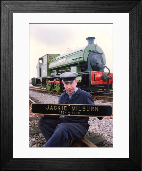 Framed Print : Paul Grounsell senior museum attendant finishes the nameplates for the restored
