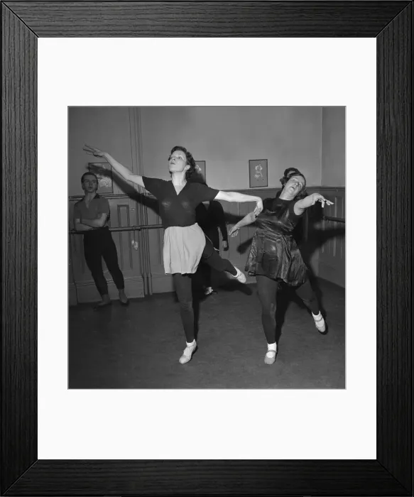 Framed Print : Life in the Mirror Side by side, housewife Mary Batten left
