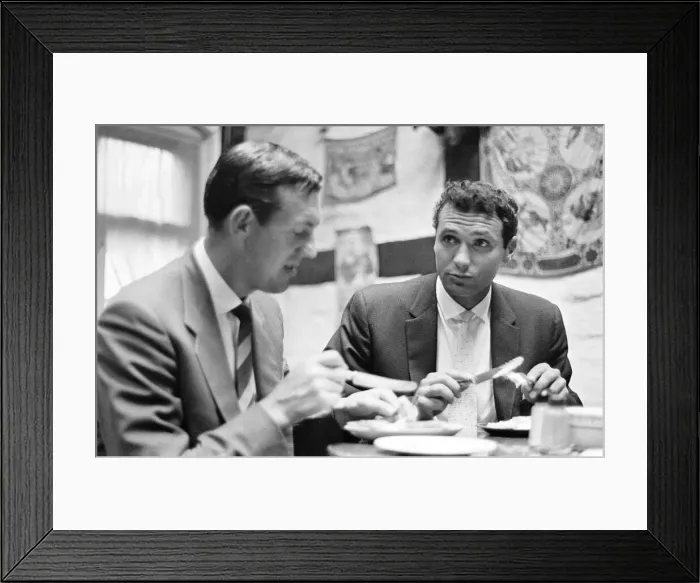 Framed Print : Stoke City Football Players, pictured during / after training session, 15th August 1962 Framed Print : Stoke City Football Players, pictured during / after training session, 15th August 1962