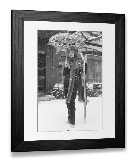 Framed Print : Sophia Loren seen here on location in Austria during the filming of the MGM movie Framed Print : Sophia Loren seen here on location in Austria during the filming of the MGM movie