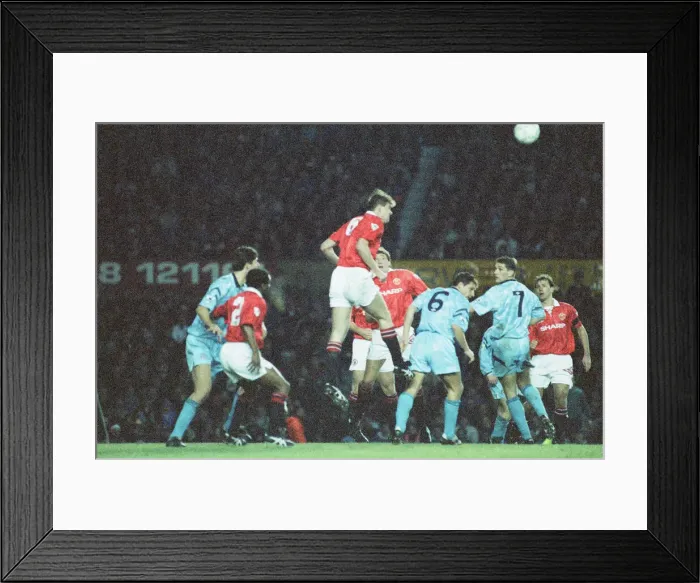Framed Print : Manchester United v Manchester City, league match at Old Trafford Framed Print : Manchester United v Manchester City, league match at Old Trafford