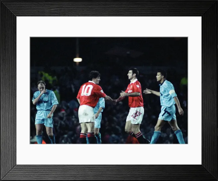 Framed Print : Manchester United v Manchester City, league match at Old Trafford Framed Print : Manchester United v Manchester City, league match at Old Trafford