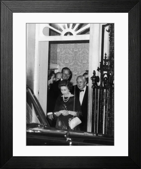 Framed Print : The Queen and Prince Philip were guests at the Prime Ministers official residence
