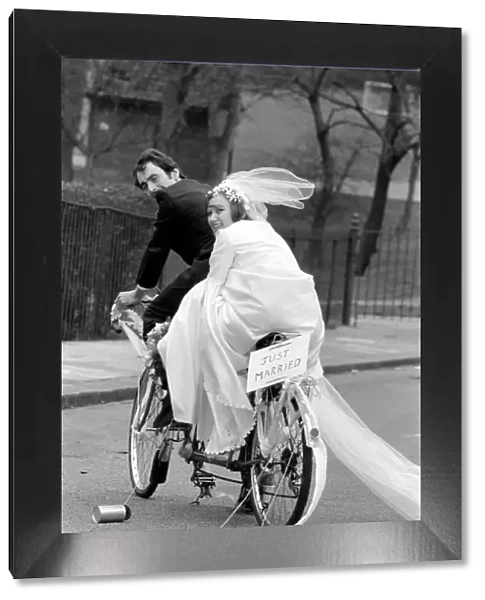 In many ways, it was a stylish marriage... and the groom Could afford a carriage