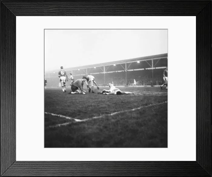 Framed Print : Stoke v Plymouth league match at the Victoria ground, Saturday 17th December 1960 Framed Print : Stoke v Plymouth league match at the Victoria ground, Saturday 17th December 1960