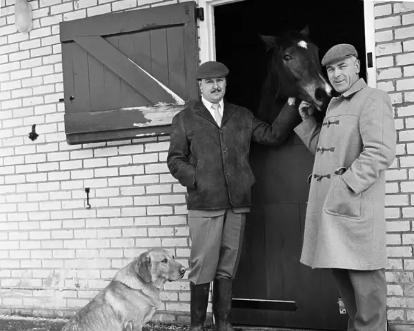 Freddie Laker at Woodcote Park Stud Farm near Epsom in Surrey. 27th January 1960