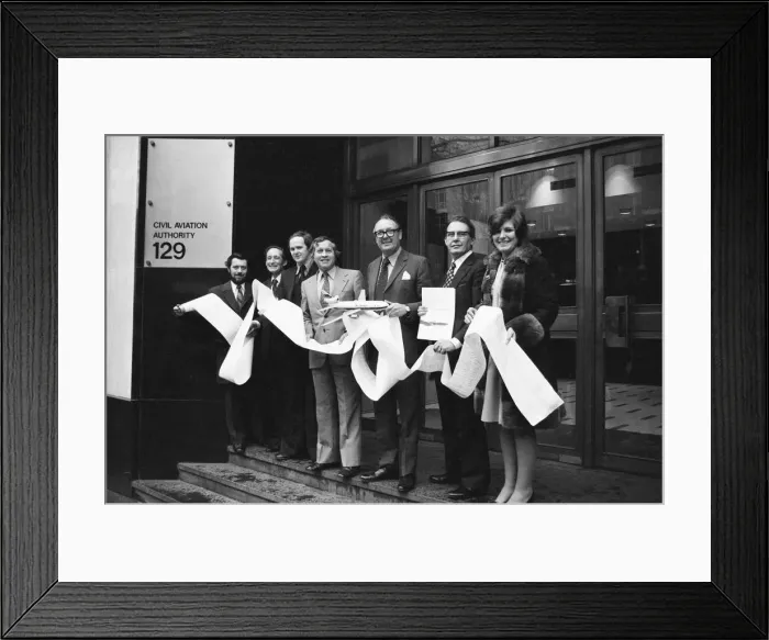Framed Print : Head of Laker Airways Freddie Laker hit back at British Airways attempt to stop his Framed Print : Head of Laker Airways Freddie Laker hit back at British Airways attempt to stop his