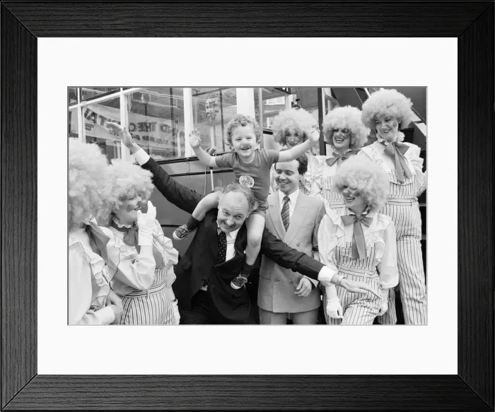 Framed Print : Freddie Laker helps launch a new project by one of his former employees Chris Sparkles Framed Print : Freddie Laker helps launch a new project by one of his former employees Chris Sparkles