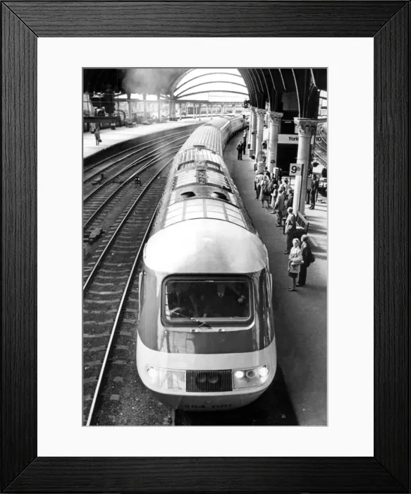 Framed Print : The Inter-City 125 High Speed train at York Station on 8th September 1977 Framed Print : The Inter-City 125 High Speed train at York Station on 8th September 1977