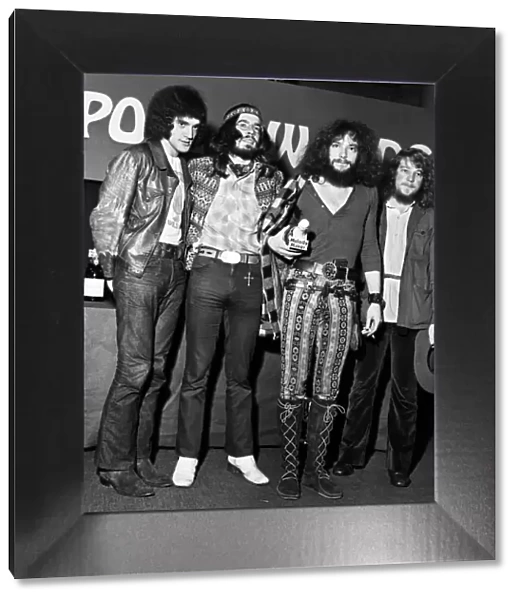 Prizewinners at the 1969 Melody Maker Readers Pop Poll. Second prize won by Jethro