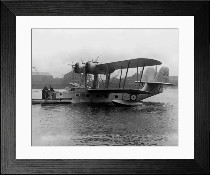 Framed Print : A twin engined RAF Supermarine Stranraer (K3973) flying boat lying in the River Wear Framed Print : A twin engined RAF Supermarine Stranraer (K3973) flying boat lying in the River Wear