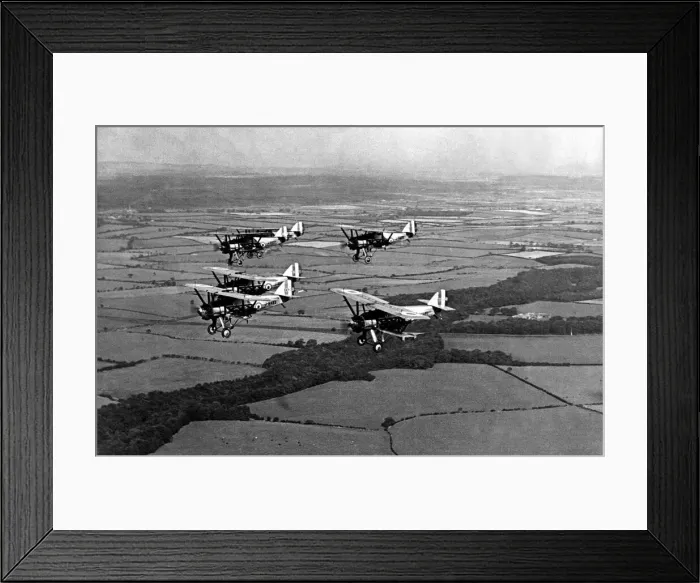 Framed Print : Two flights of Armstrong Whitworth Siskin fighter aircraft Framed Print : Two flights of Armstrong Whitworth Siskin fighter aircraft