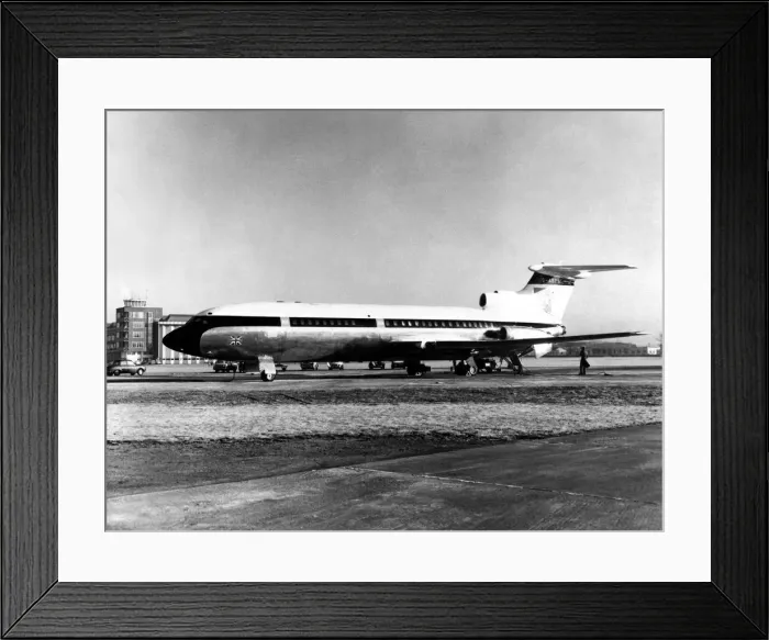 Framed Print : A De Havilland Trident airliner, later to be known as the Hawker Siddeley Trident Framed Print : A De Havilland Trident airliner, later to be known as the Hawker Siddeley Trident