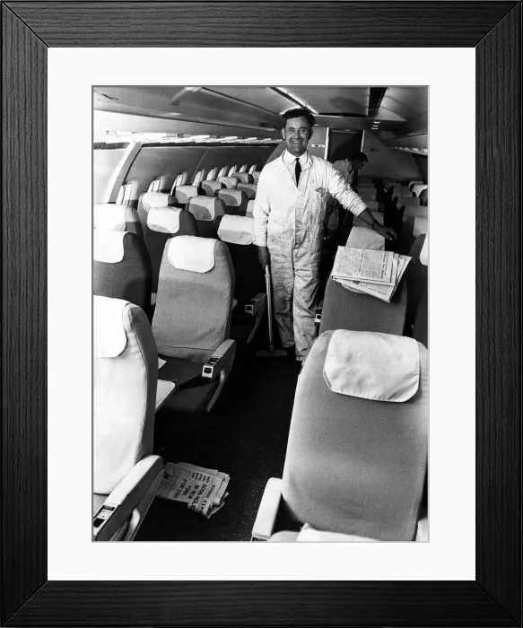 Framed Print : A De Havilland Trident airliner, later to be known as the Hawker Siddeley Trident Framed Print : A De Havilland Trident airliner, later to be known as the Hawker Siddeley Trident