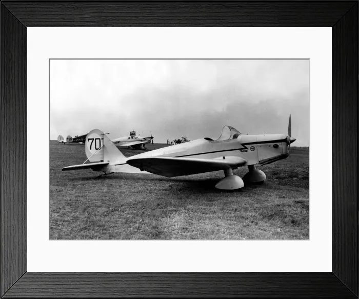 Framed Print : A Tipsy Trainer 1 entered by K C Millican of Newcastle into the Woolsington Air Race 1950