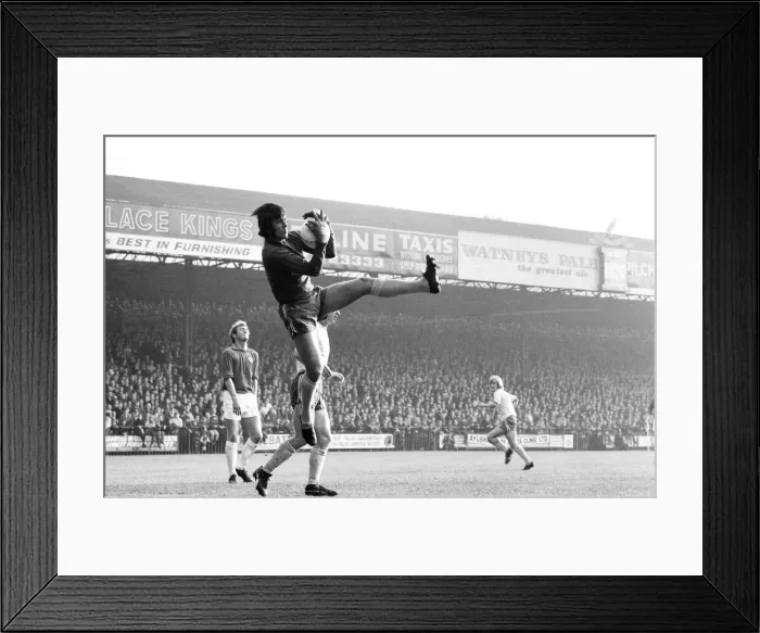 Framed Print : Norwich City FC v. Cardiff City. Norwich keeper Kevin Keelan collects Framed Print : Norwich City FC v. Cardiff City. Norwich keeper Kevin Keelan collects