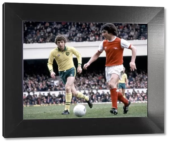 Norwich City Arsenal 1 v. Norwich City 1. Martin Peters and Brian Talbot