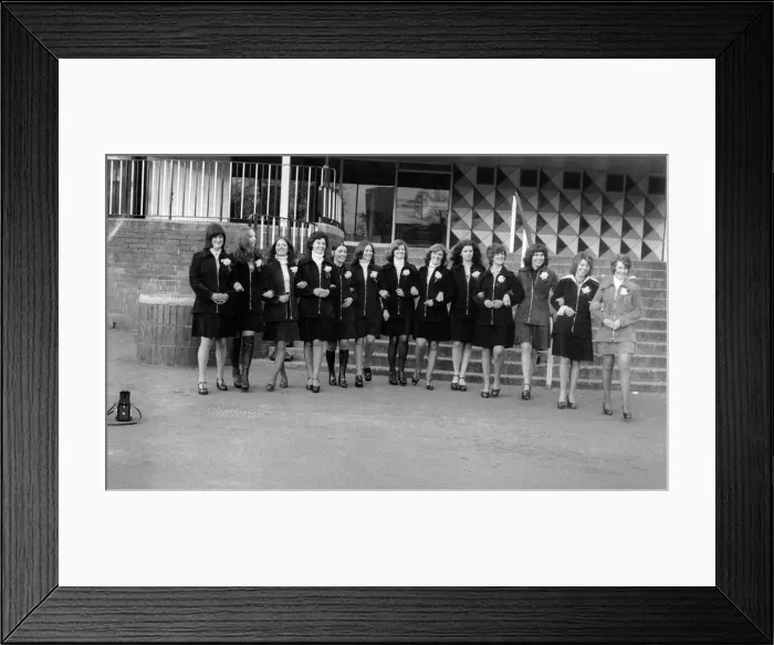 Framed Print : A line-up of supergirls for that Superteam - Newcatle United