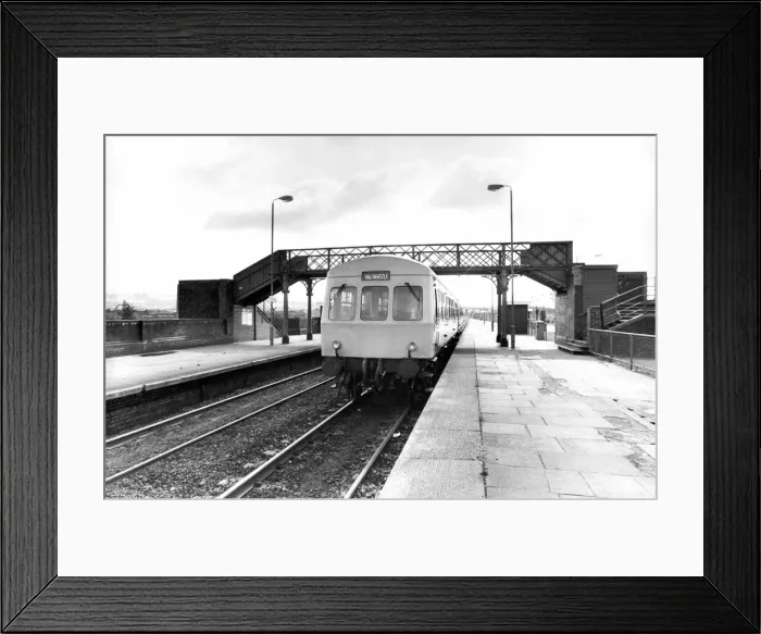 Framed Print : One of the Diesel Multiple Units on the Newcastle to Haltwhistle line on 29th June 1982 Framed Print : One of the Diesel Multiple Units on the Newcastle to Haltwhistle line on 29th June 1982