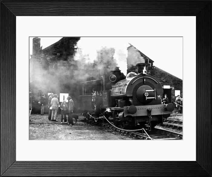 Framed Print : Railway enthusiasts were given a blast of steam from the past on 24th August 1975 Framed Print : Railway enthusiasts were given a blast of steam from the past on 24th August 1975