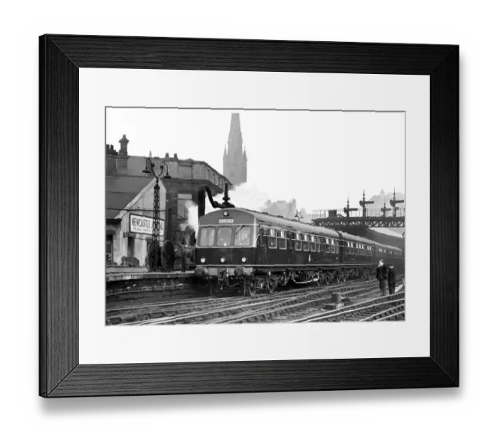 Framed Print : The Newcastle to Carlisle train service changed to diesel on 4th February 1957