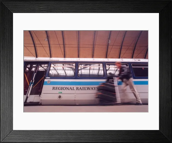 Framed Print : A carriage from one of the Regional Railways North East trains on 11th September 1997 Framed Print : A carriage from one of the Regional Railways North East trains on 11th September 1997