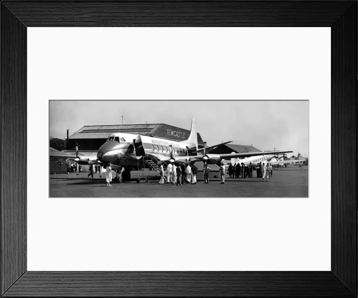 Framed Print : This Vickers Viscount airliner was a surprise visitor to Woolsington (Newcastle Airport) Framed Print : This Vickers Viscount airliner was a surprise visitor to Woolsington (Newcastle Airport)