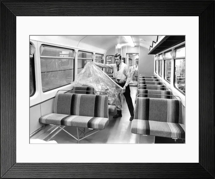 Framed Print : Heaton Traction Depot production manager Len Purdy pictured in the interior of the new Framed Print : Heaton Traction Depot production manager Len Purdy pictured in the interior of the new