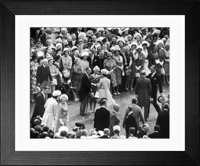 Framed Print : Royal Garden Party 1962 Framed Print : Royal Garden Party 1962