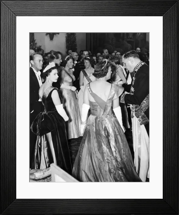 Framed Print : Royal Tour of Holland. Government reception held in The Hague with Prince Bernhardt Framed Print : Royal Tour of Holland. Government reception held in The Hague with Prince Bernhardt